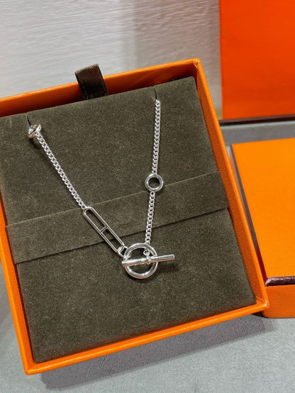 [LOXURA]HM STERLING CHAINE D'ANCRE HEART