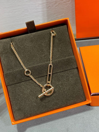 [LOXURA]HM STERLING CHAINE D'ANCRE HEART