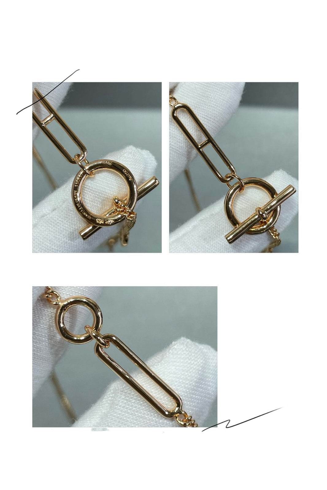 [LOXURA]HM STERLING CHAINE D'ANCRE HEART