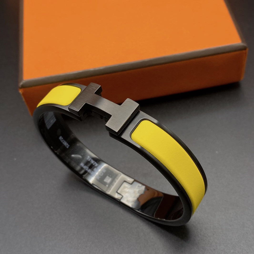 [LOXURA]CLIC HM SO BLACK YELLOW BRACELET
