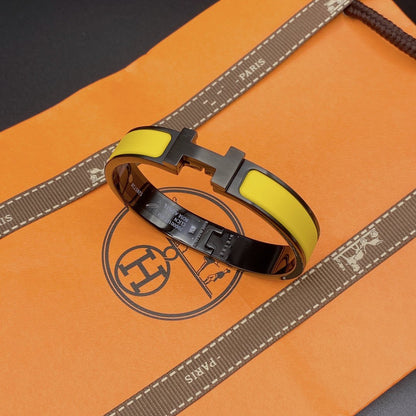 [LOXURA]CLIC HM SO BLACK YELLOW BRACELET