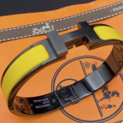 [LOXURA]CLIC HM SO BLACK YELLOW BRACELET