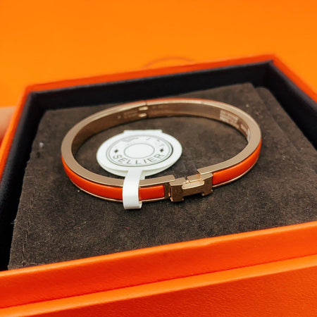 [LOXURA]CLASSIC HM CLIC RED 8MM ENAMEL BRACELET