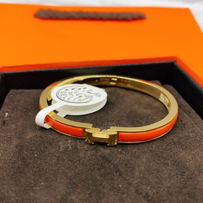 [LOXURA]CLASSIC HM CLIC RED 8MM ENAMEL BRACELET