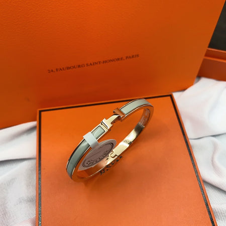 [LOXURA]CLASSIC HM CLIC GREEN 8MM ENAMEL BRACELET