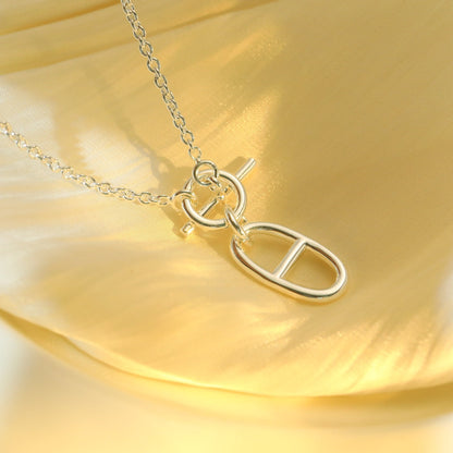 [LOXURA]HM CHAINE D'ANCRE PENDANT NECKLACE STERLING SILVER