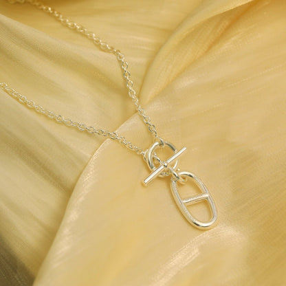 [LOXURA]HM CHAINE D'ANCRE PENDANT NECKLACE STERLING SILVER