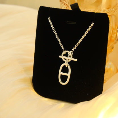 [LOXURA]HM CHAINE D'ANCRE PENDANT NECKLACE STERLING SILVER
