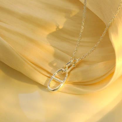 [LOXURA]HM CHAINE D'ANCRE PENDANT NECKLACE STERLING SILVER
