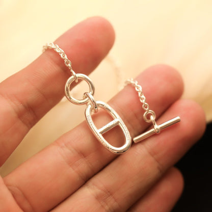 [LOXURA]HM CHAINE D'ANCRE PENDANT NECKLACE STERLING SILVER