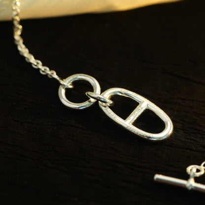 [LOXURA]HM CHAINE D'ANCRE PENDANT NECKLACE STERLING SILVER