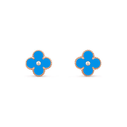 [LOXURA]CLOVER  15MM DIAMOND EARRINGS COLLECTION