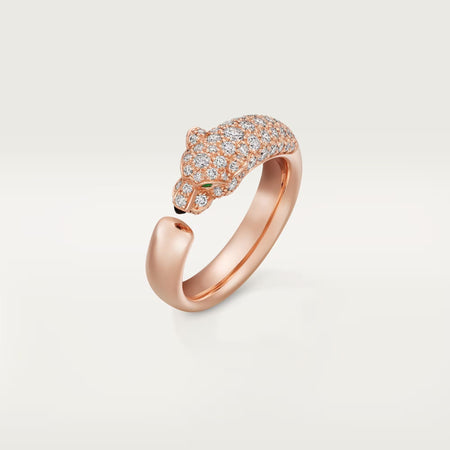 [LOXURA]PANTHERE HALF DIAMOND SMALL RING