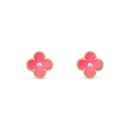 [LOXURA]CLOVER  15MM DIAMOND EARRINGS COLLECTION