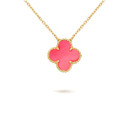 [LOXURA]CLOVER 15MM SINGLE FLOWER NECKLACE COLLECTION