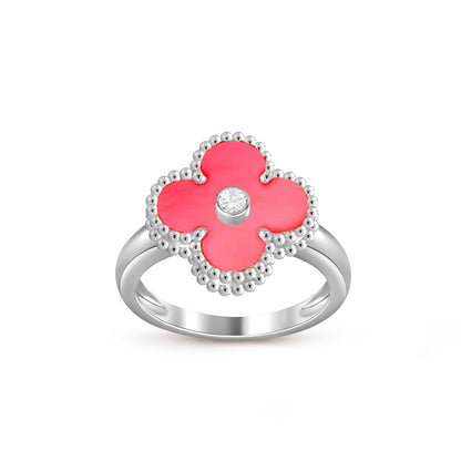 [LOXURA]CLOVER SILVER DIOMND RING COLLECTION