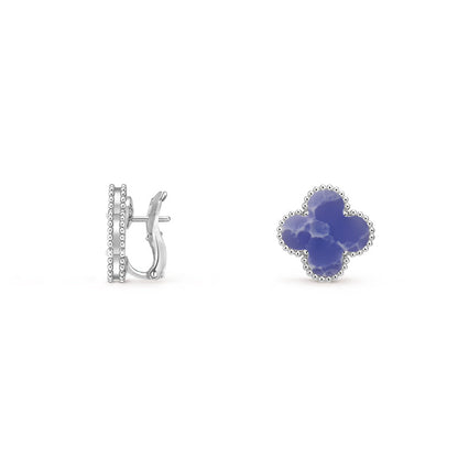 [LOXURA]CLOVER SILVER 15MM MOP EARRINGS COLLECTION