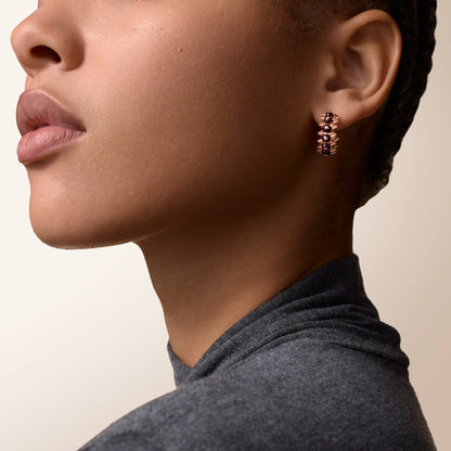 [LOXURA]CLASH 7.9MM AGATE CHALCEDONY EARRINGS
