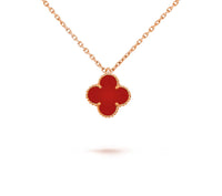 [LOXURA]CLOVER MINI 9.5MM CARNELIANS NECKLACE COLLECTION