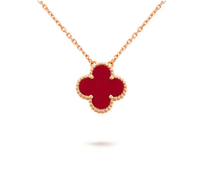 [LOXURA]CLOVER 15MM SINGLE FLOWER NECKLACE COLLECTION