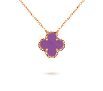 [LOXURA]CLOVER 15MM SINGLE FLOWER NECKLACE COLLECTION