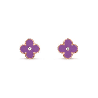[LOXURA]CLOVER  15MM DIAMOND EARRINGS COLLECTION
