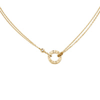 [LOXURA]LOVE NECKLACE 16MM 2 DIAMONDS