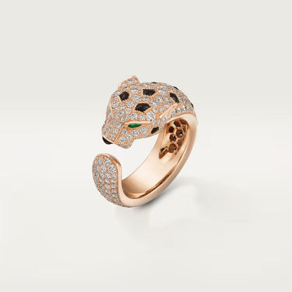 [LOXURA]PANTHERE SPOTTED FULL DIAMOND MEDIUM RING
