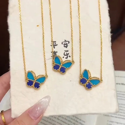 [LOXURA] 2026 NEW LUCKY BUTTERFLY 1 MOTIFS NECKLACE