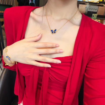 [LOXURA] 2026 NEW LUCKY BUTTERFLY 1 MOTIFS NECKLACE