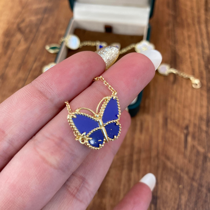 [LOXURA] 2026 NEW LUCKY BUTTERFLY 1 MOTIFS NECKLACE