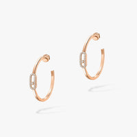 [LOXURA]CREOLES MOVE UNO PM DIAMOND EARRINGS