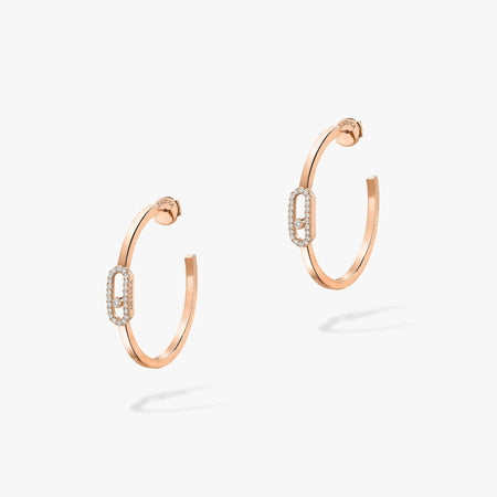 [LOXURA]CREOLES MOVE UNO PM DIAMOND EARRINGS