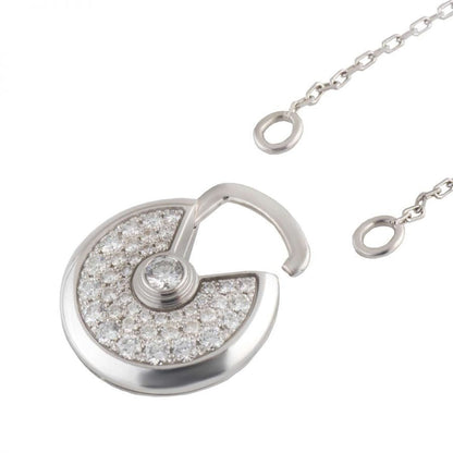 [LOXURA]AMULETTE SILVER FULL DIAMOND NECKLACE