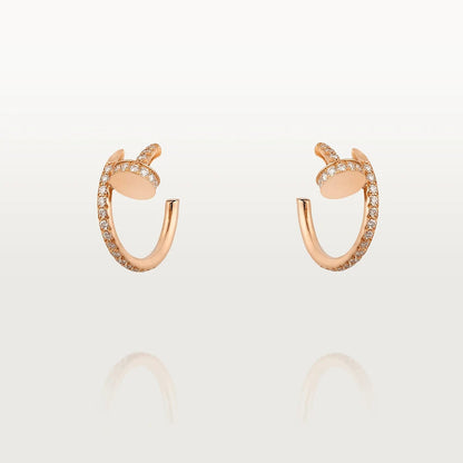 [LOXURA]JUSTE EARRINGS 12.75MM PINK GOLD DIAMOND