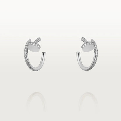 [LOXURA]JUSTE EARRINGS 12.75MM SILVER DIAMOND