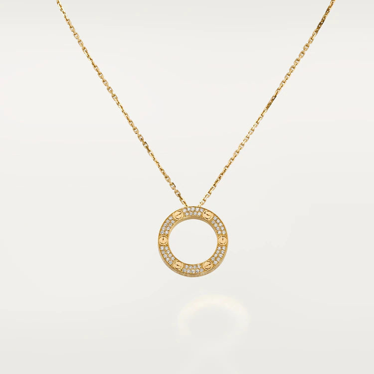 [LOXURA]LOVE NECKLACE ADJUSTABLE ROSE GOLD