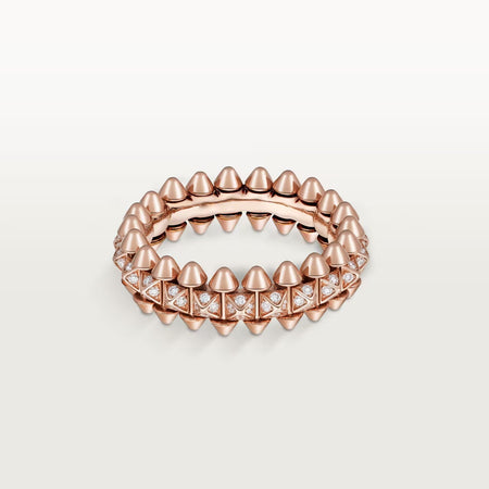 [LOXURA]CLASH 6.4MM SMALL FULL DIAMOND RING