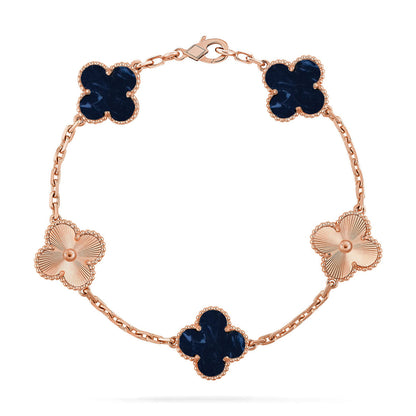 [LOXURA]CLOVER 5 MOTIF PIETERSITE BRACELET COLLECTION