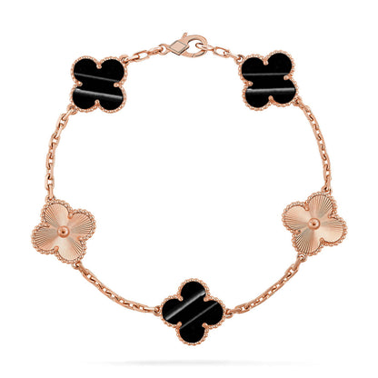 [LOXURA] CLOVER 5 MOTIF PULSAR STONE BRACELET COLLECTION