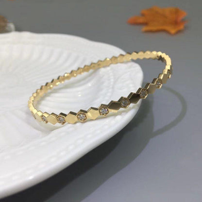 [LOXURA]BEE LOVE GOLD DIAMOND BRACELET