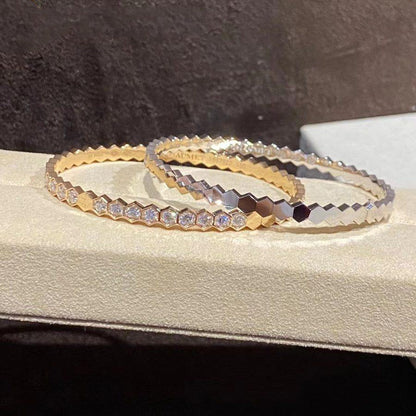 [LOXURA]BEE LOVE GOLD BRACELET FULL DIAMOND