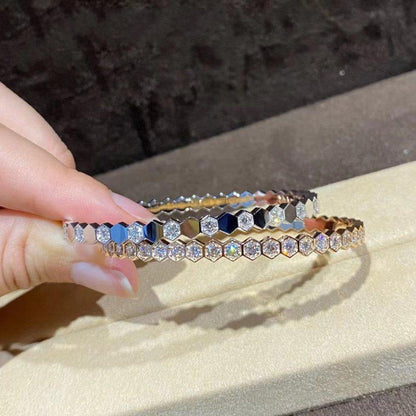 [LOXURA]BEE LOVE GOLD BRACELET FULL DIAMOND