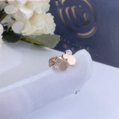 [LOXURA]BEE LOVE PINK GOLD DIAMOND EARRINGS
