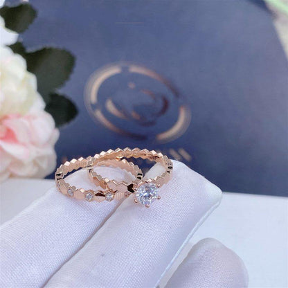 [LOXURA]BEE LOVE RING PINK GOLD 1 DIAMOND