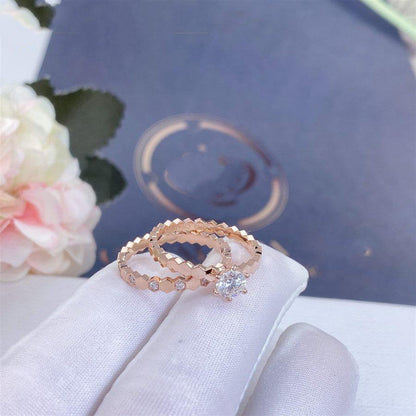 [LOXURA]BEE LOVE RING PINK GOLD 1 DIAMOND