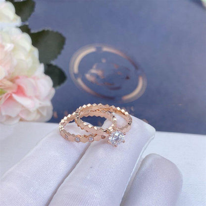 [LOXURA]BEE LOVE RING PINK GOLD DIAMOND