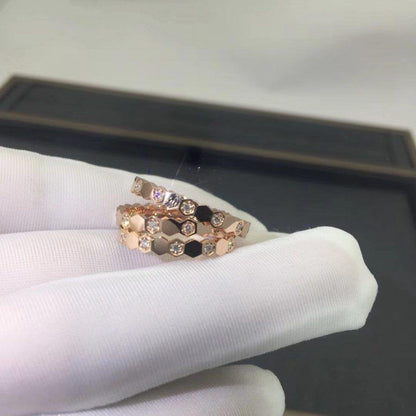 [LOXURA]BEE LOVE RING PINK GOLD DIAMOND