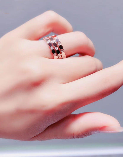 [LOXURA]BEE LOVE RING PINK GOLD DIAMOND
