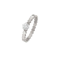 [LOXURA]BEE LOVE RING SILVER 1 DIAMOND